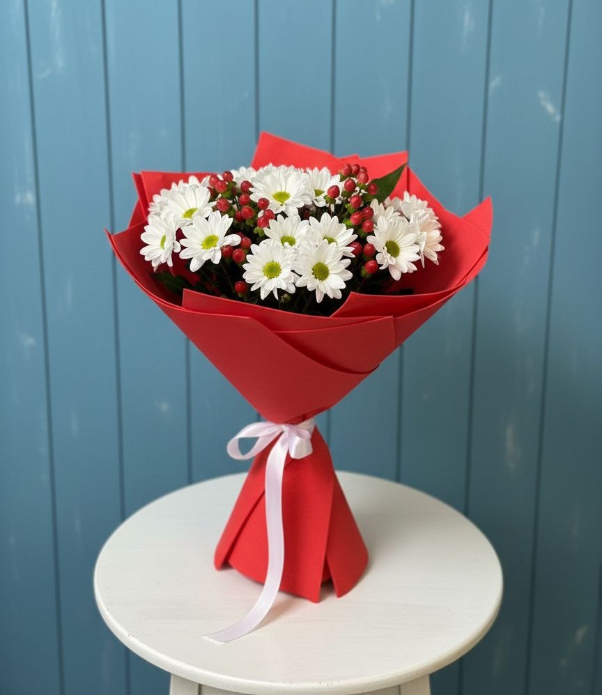 Букет цветов из: Хризантемы в Малые Вязёмы