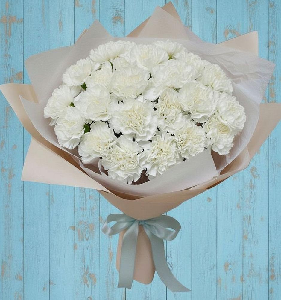 Букет цветов из: Гвоздики в Малые Вязёмы