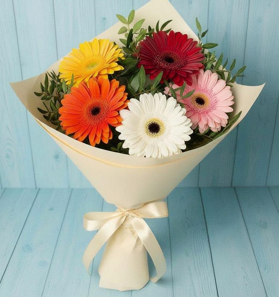Букет цветов из: Герберы в Малые Вязёмы