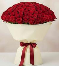 Букет 101 Красная роза Милано в Малые Вязёмы
