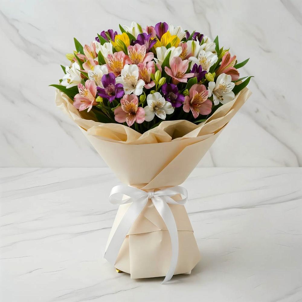 Букет цветов из: Альстромерии в Малые Вязёмы