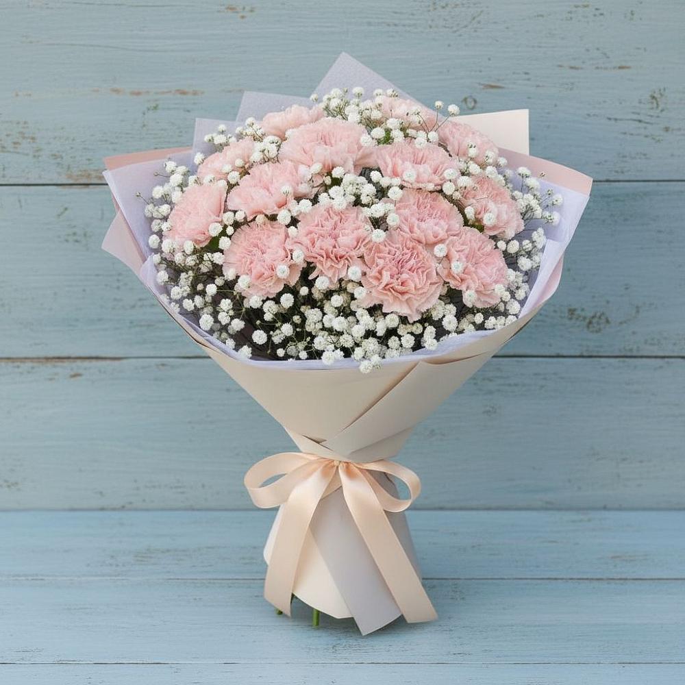 Букет цветов из: Гвоздики в Малые Вязёмы