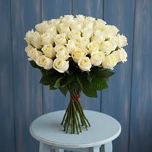 Букет 51 Белая роза Эдлесс Лав #REPLACE_PRED# Малые Вязёмы