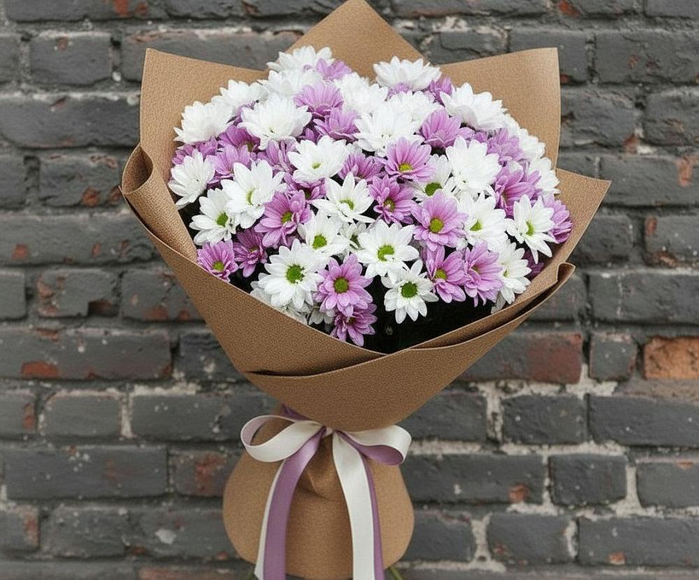 Букет цветов из: Хризантемы в Малые Вязёмы