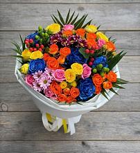 Букет цветов из:  Розы и Хризантемы в Малые Вязёмы