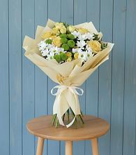 Букет цветов из:  Хризантемы и Розы #REPLACE_PRED# Малые Вязёмы