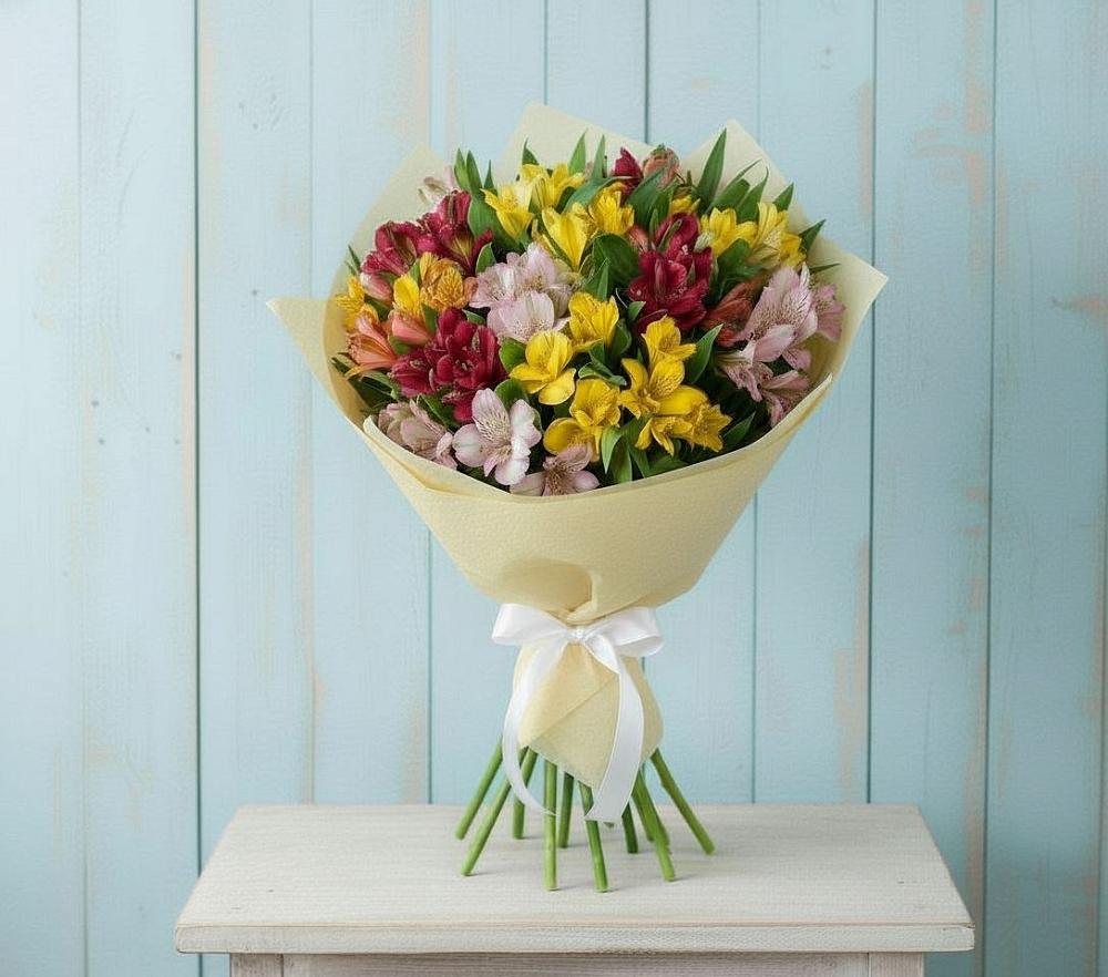 Букет цветов из: Альстромерии в Малые Вязёмы