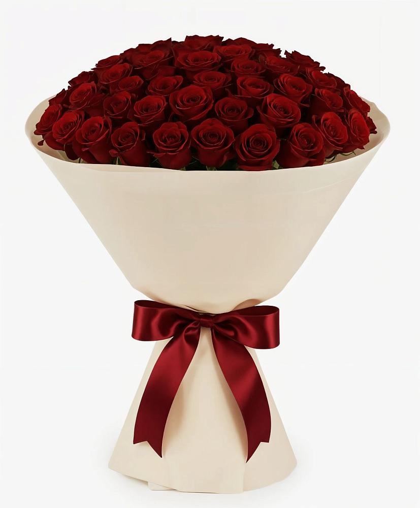 Букет 101 Бордовая роза Блэк Бакарра в Малые Вязёмы